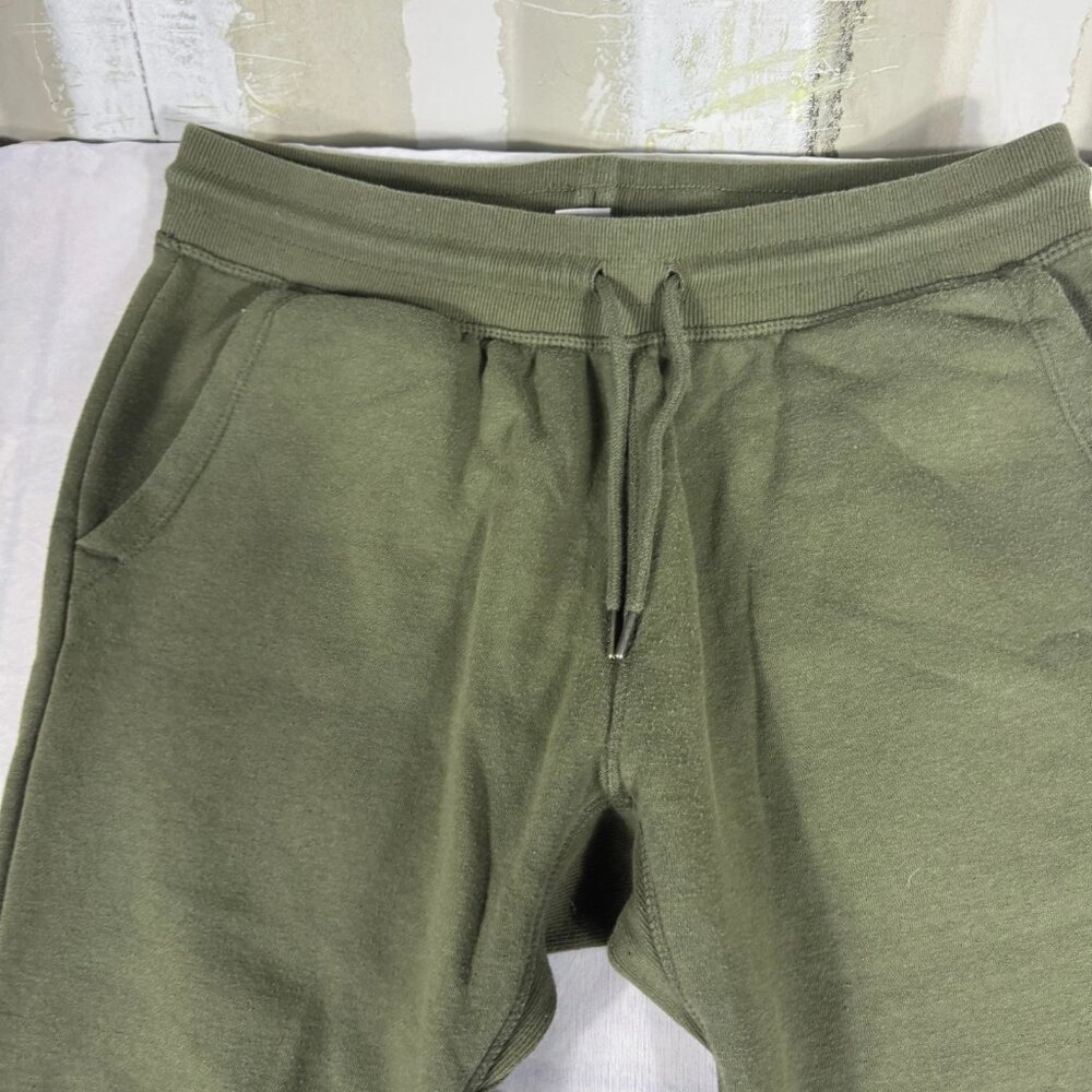 Hurley Jogger Pants Mens Olive Green Fleece Tapered Leg Elastic Waist Size M - Picture 3 of 16